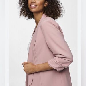 Topshop Mauve Open Front Blazer